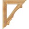 Ekena Millwork Balboa Traditional Rough Sawn Bracket w/ Offset Brace, Western Red Cedar, 8"W x 36"D x 44"H BKT0806X36X44BOA01RWR - alternate 3